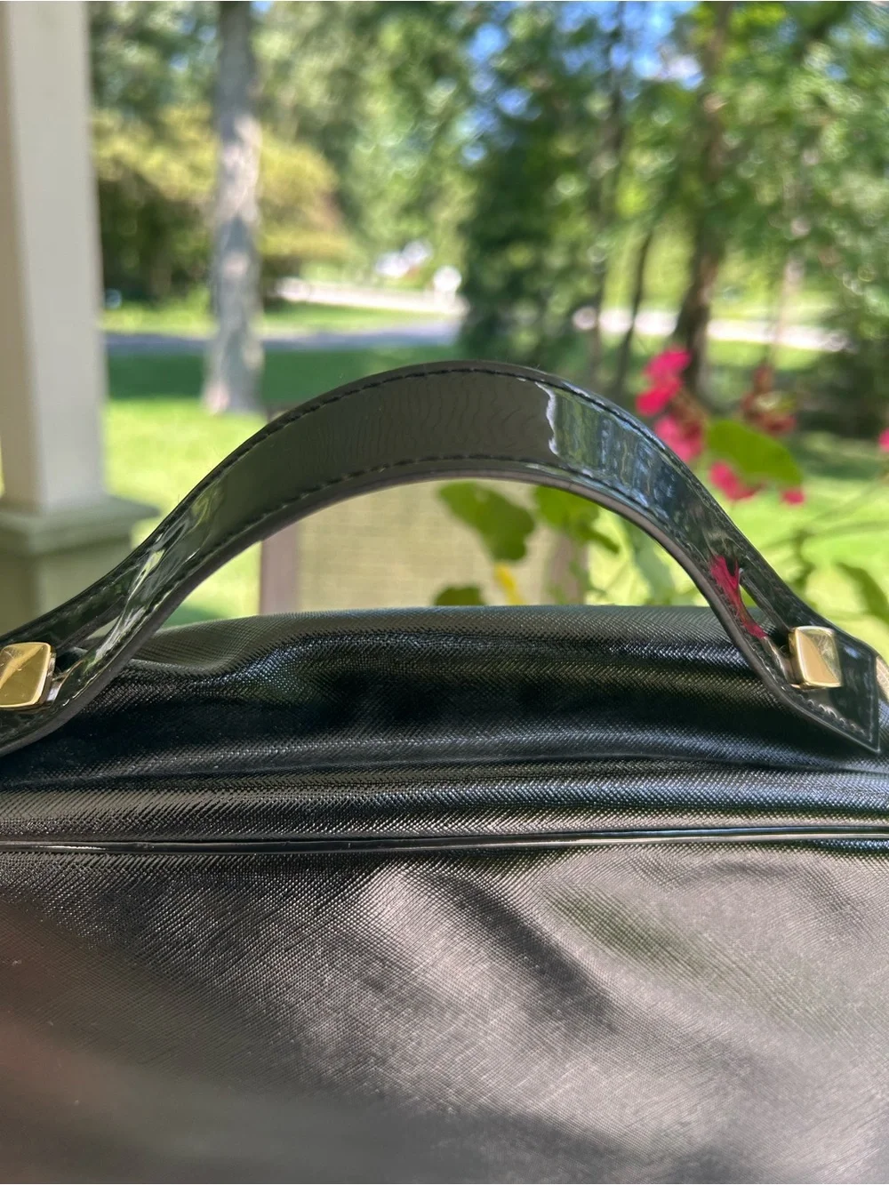 Lancôme Black Cosmetic Travel/Train Case bag